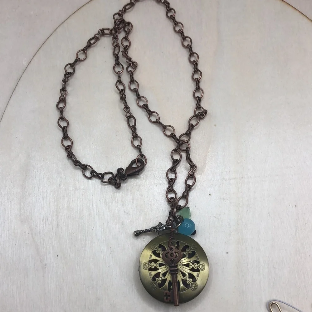 Curated bundle trendy boho style charm necklaces.